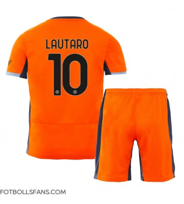 Inter Milan Lautaro Martinez #10 Replika Tredje Tröja Barn 2023-24 Kortärmad (+ Korta byxor)